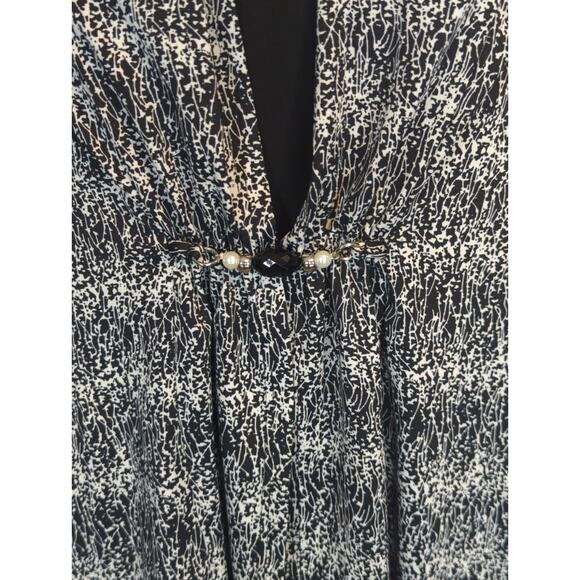 Coral Bay Black & Tan Print Duet Top - Size PL -  Black Tank & Cardigan SET NWT - Picture 5 of 10